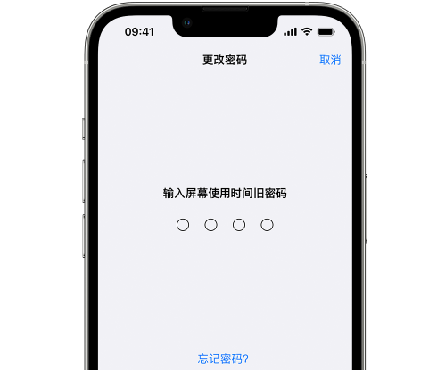 镇远iPhone屏幕维修分享iPhone屏幕使用时间密码忘记了怎么办 