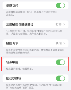 镇远苹果授权维修站分享iPhone轻点无法唤醒怎么办 