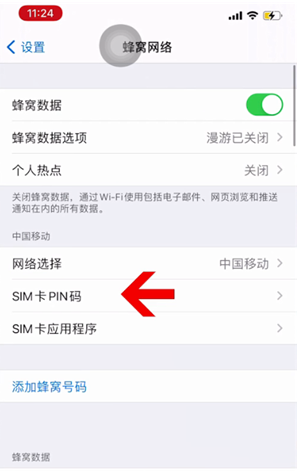 镇远苹果14维修网分享如何给iPhone14的SIM卡设置密码 