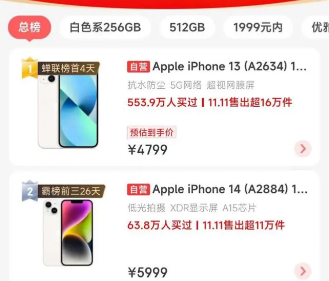 镇远苹果14维修分享iPhone14配置不如同价位的安卓还能大卖 