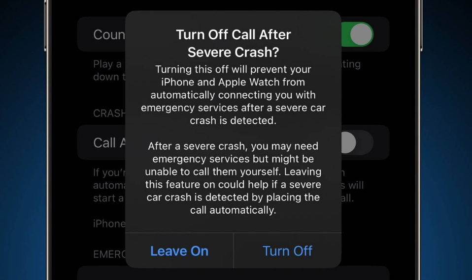 镇远苹果14维修分享 iPhone 14 和 Apple Watch 上关闭崩溃检测 