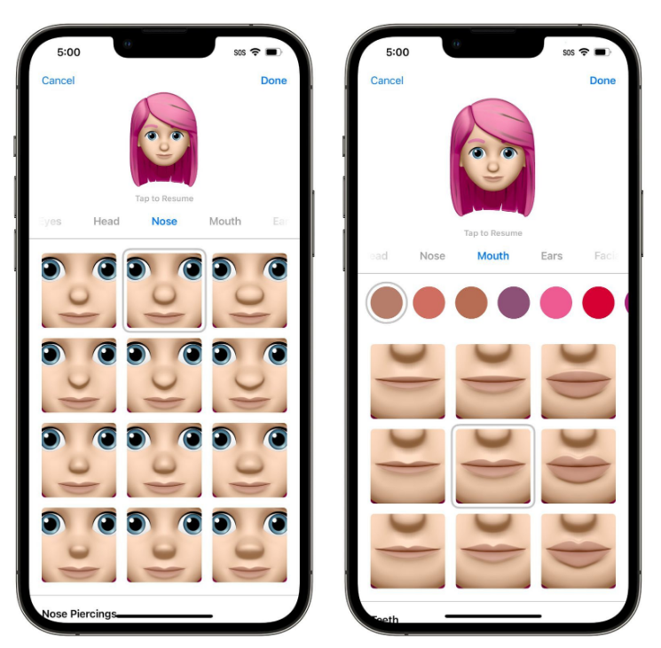 镇远苹果手机维修分享​iOS 16中的拟我表情有了哪些变化和升级 